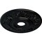Ekena Millwork Vienna Ceiling Medallion (Fits Canopies up to 6 1/2"), 20"OD x 3 1/2"ID x 1 1/2"P, Jet Black CM20VIBLF - alternate 2